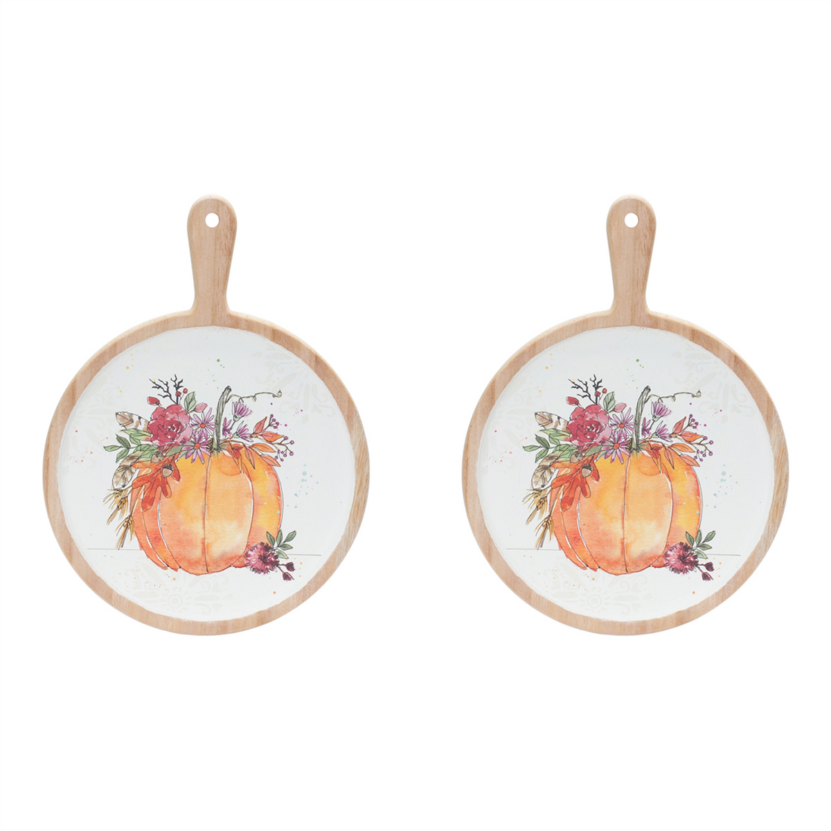 Watercolor Pumpkin Cutting Board (Set of 2) -Ship Only