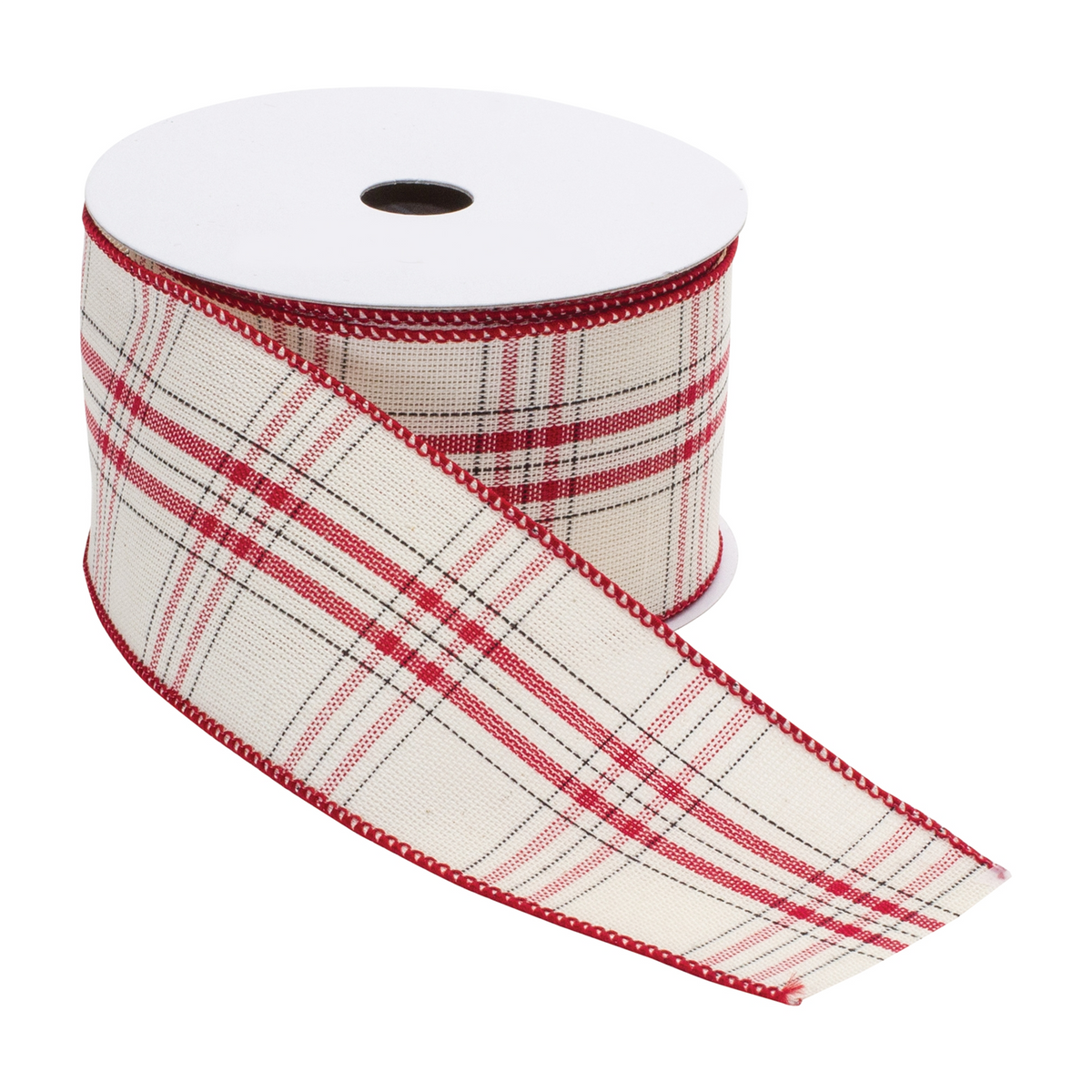 2.5” x 10 Yds. Ribbon (Set of 2) Wired Cotton -Ship Only