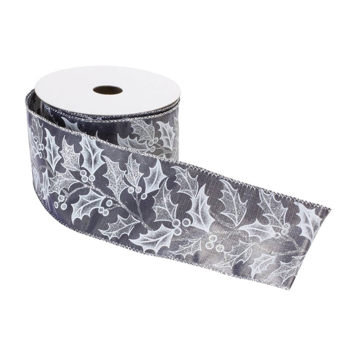 Holly Leaf Holiday Ribbon (Set of 2) -Ship Only