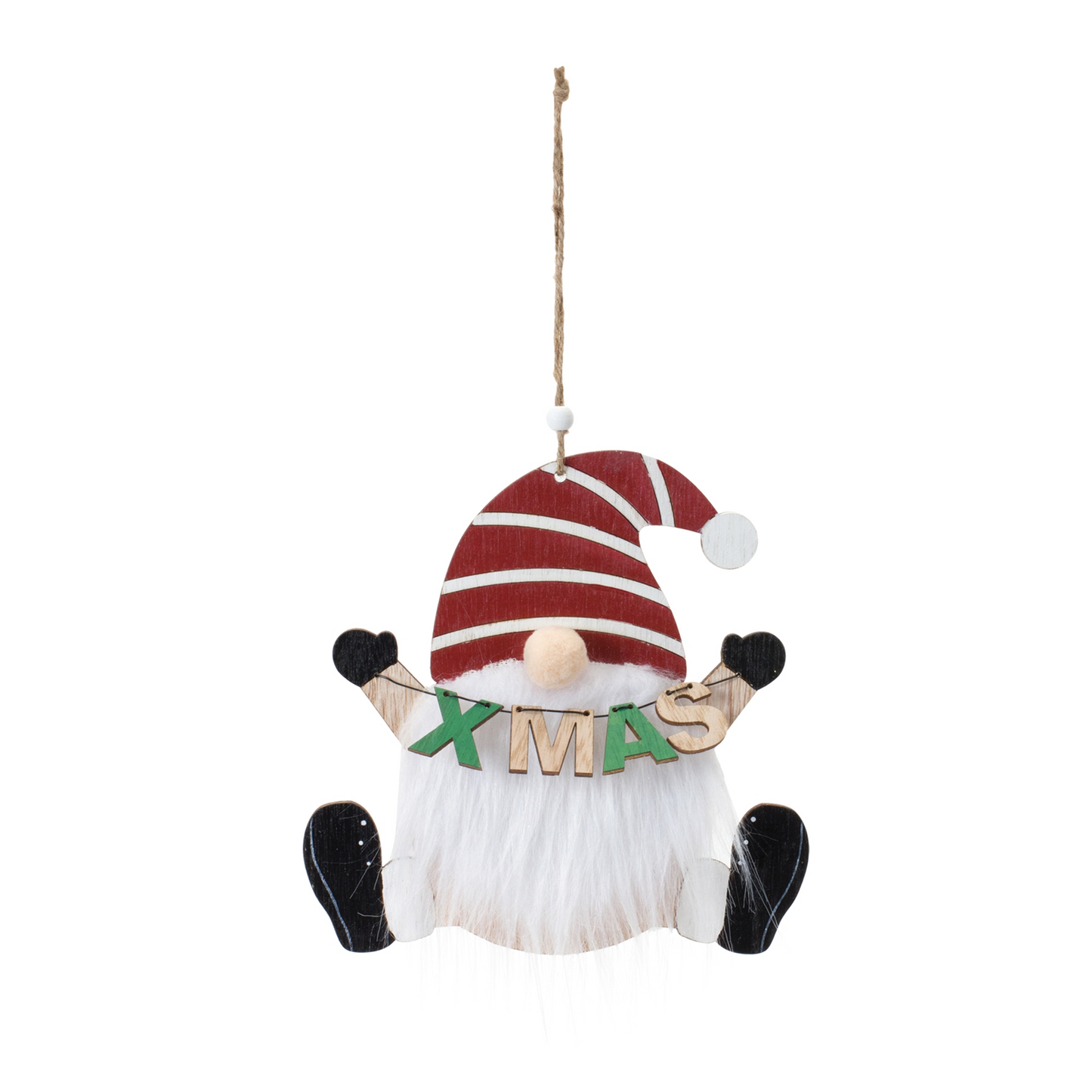 Wood Gnome Ornament (Set of 12) -Ship Only