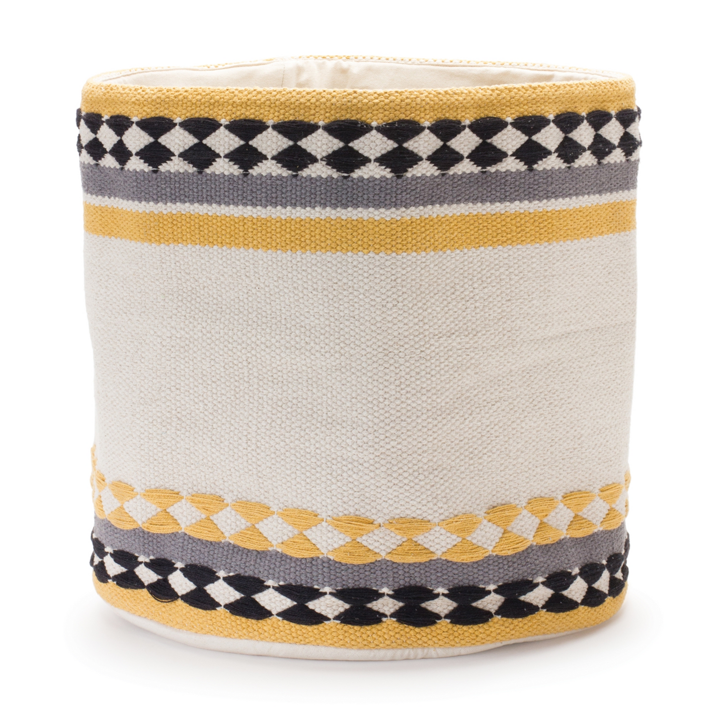 Striped Cotton Basket (Set of 2) -Ship Only