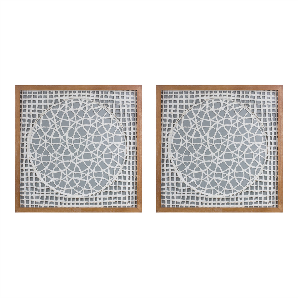 Framed Paper Mache Wall Art (Set of 2) -Ship Only