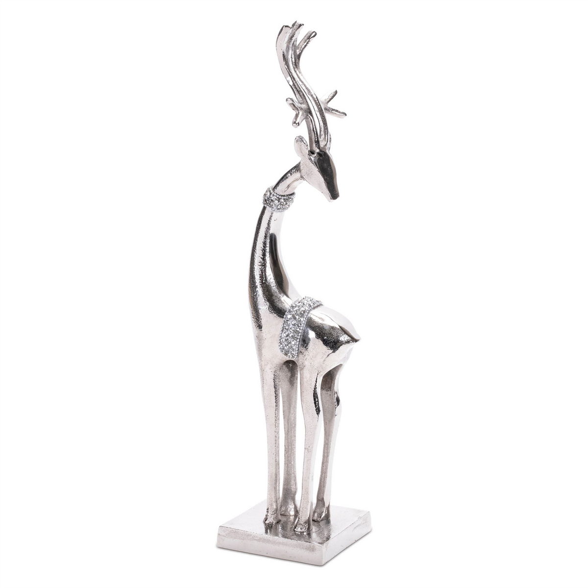 Aluminum Metal Holiday Deer (Set of 2) -Ship Only