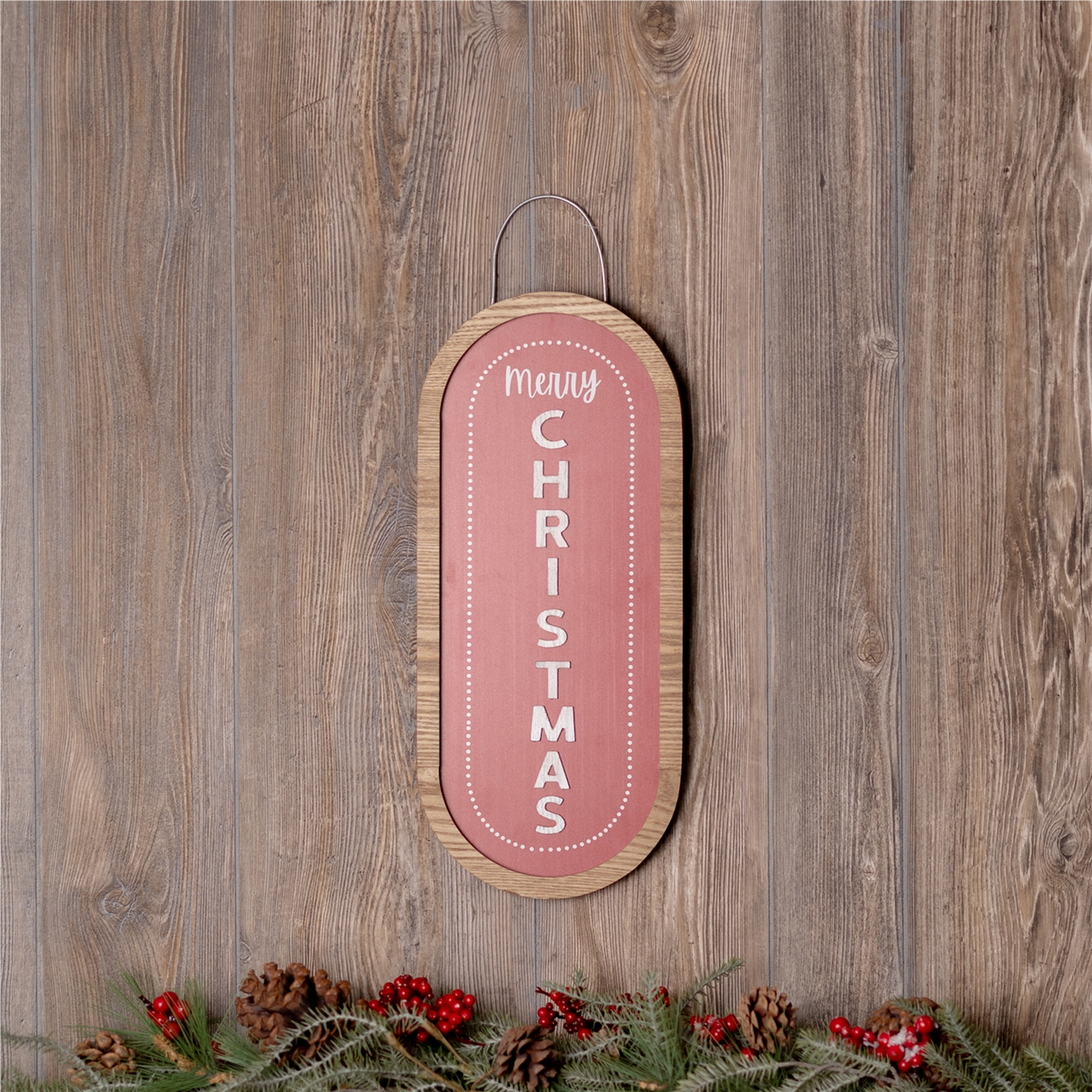 Merry Christmas Wall Sign 21"H -Ship Only