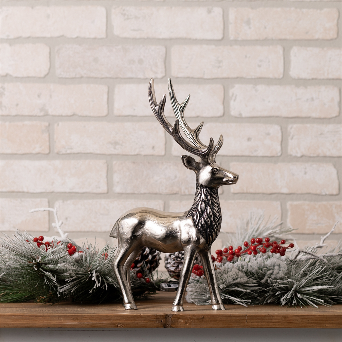 Deer 14”H Aluminum -Ship Only