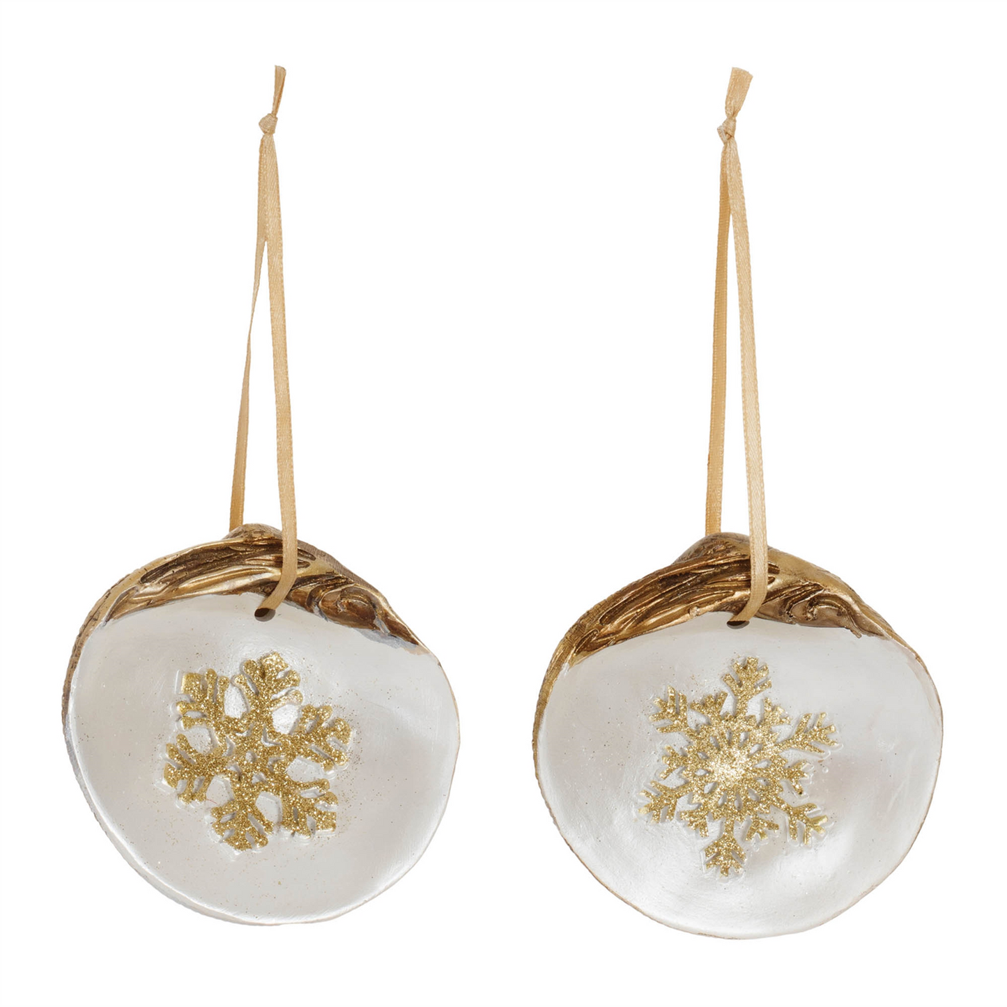 Clam Shell Snowflake Ornament (Set of 12) -Ship Only