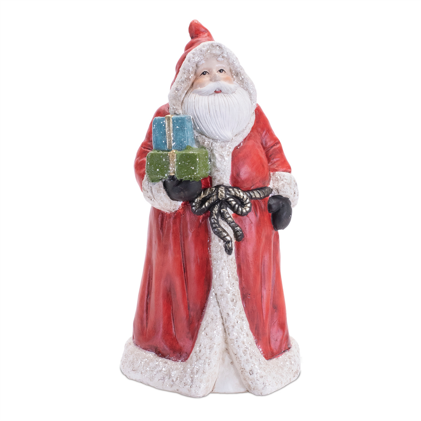 Hooded Terracotta Santa Figurine (Set of 2) -Ship Only