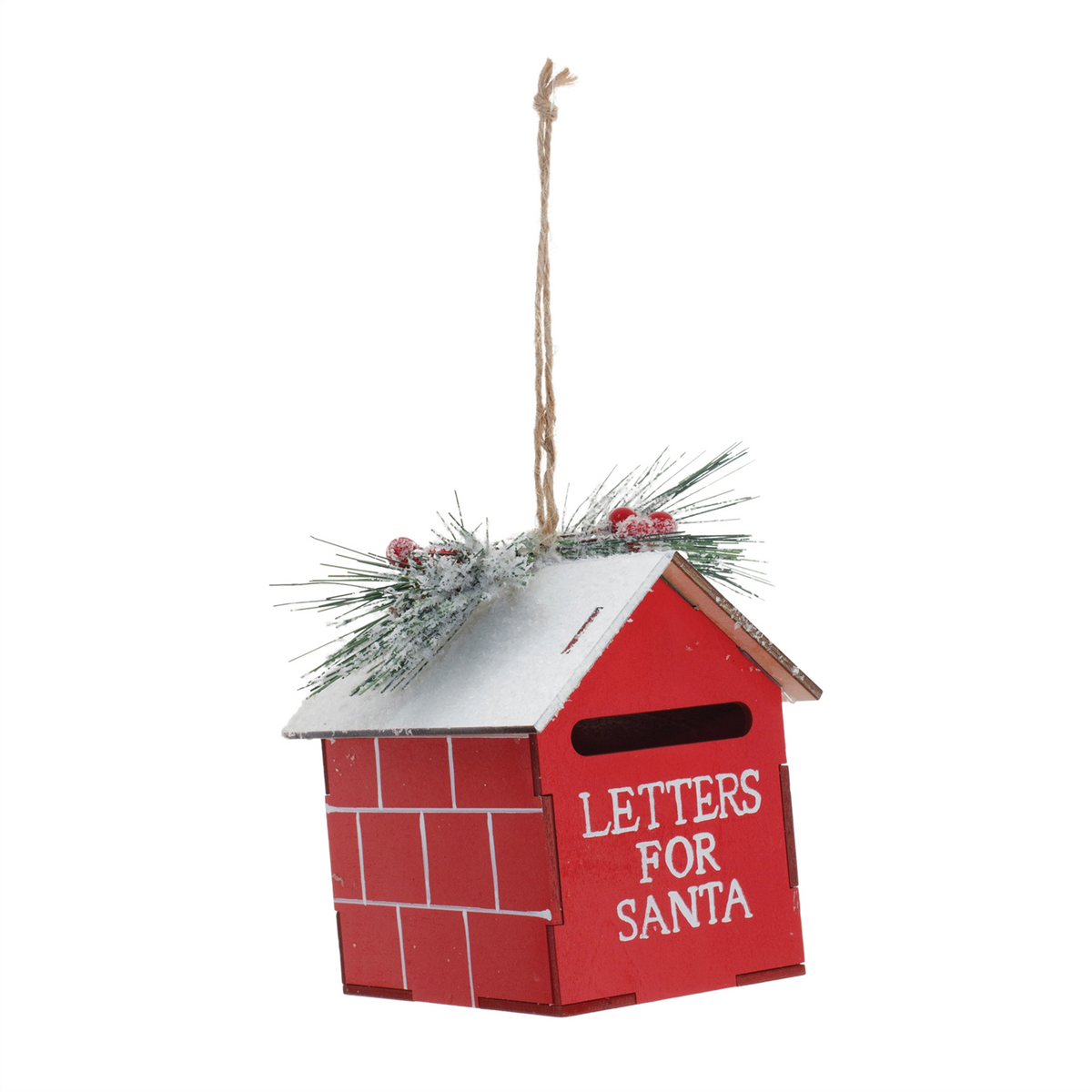 Frosted Metal Mailbox Oranment (Set of 2) -Ship Only