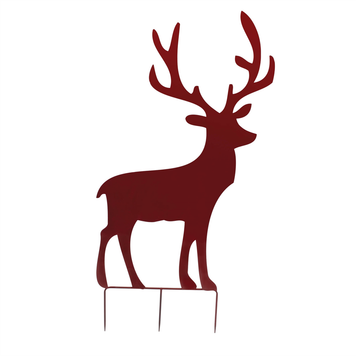 Deer Cut-Out Stake (Set of 2) 49"H Iron -Ship Only