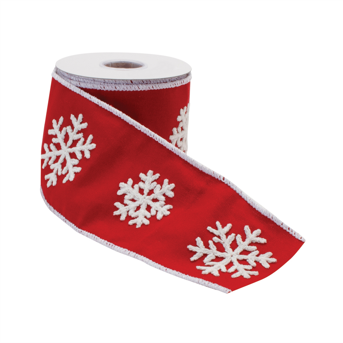 Holiday Snowflake Ribbon 4" x 5 Yds. -Ship Only