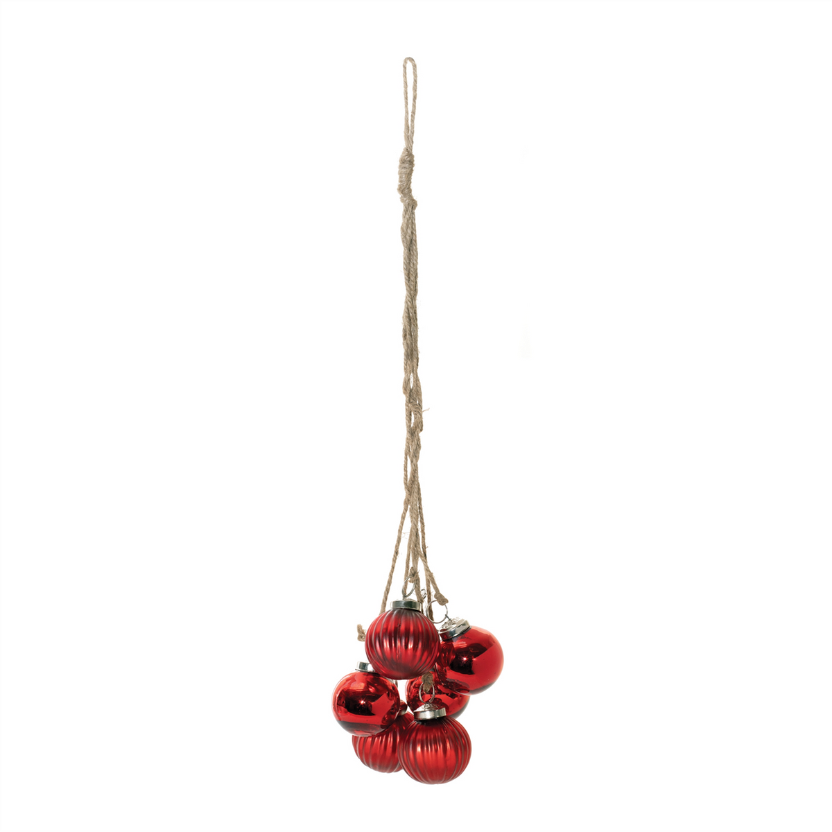 Ornament Drop (Set of 2) 21”L Glass/Jute