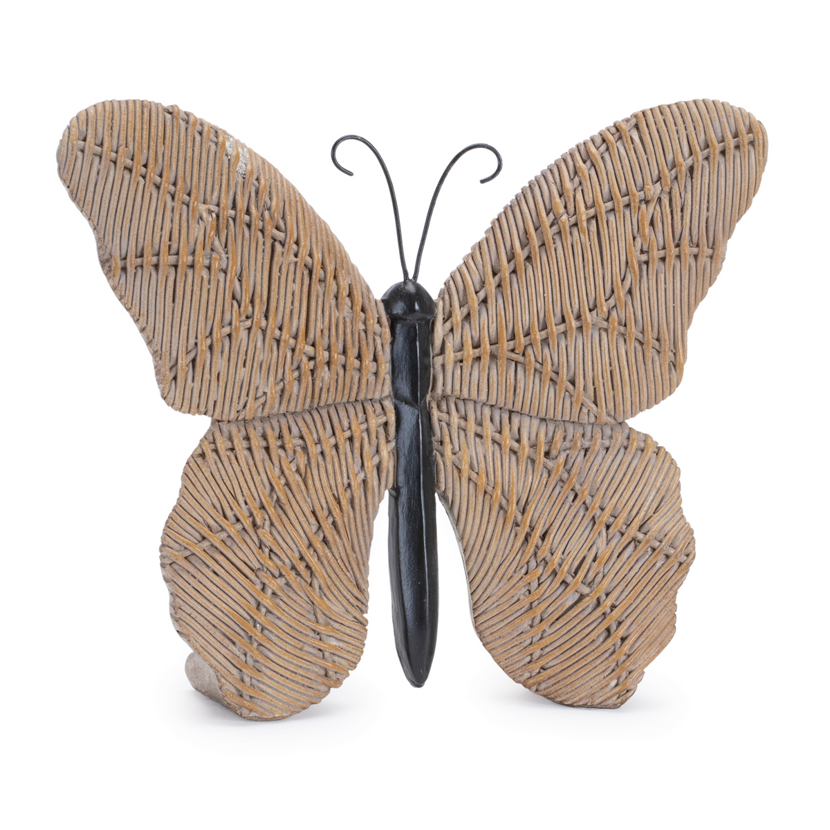 Wicker Design Butterfly and Dragonfly Shelf Sitter (Set of 4) -Ship Only