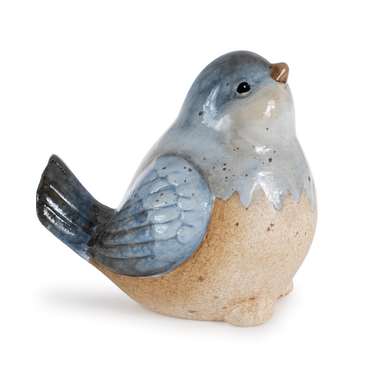 Ceramic Bird Figurines with Unglazed Accents (Set of 3) -Ship Only