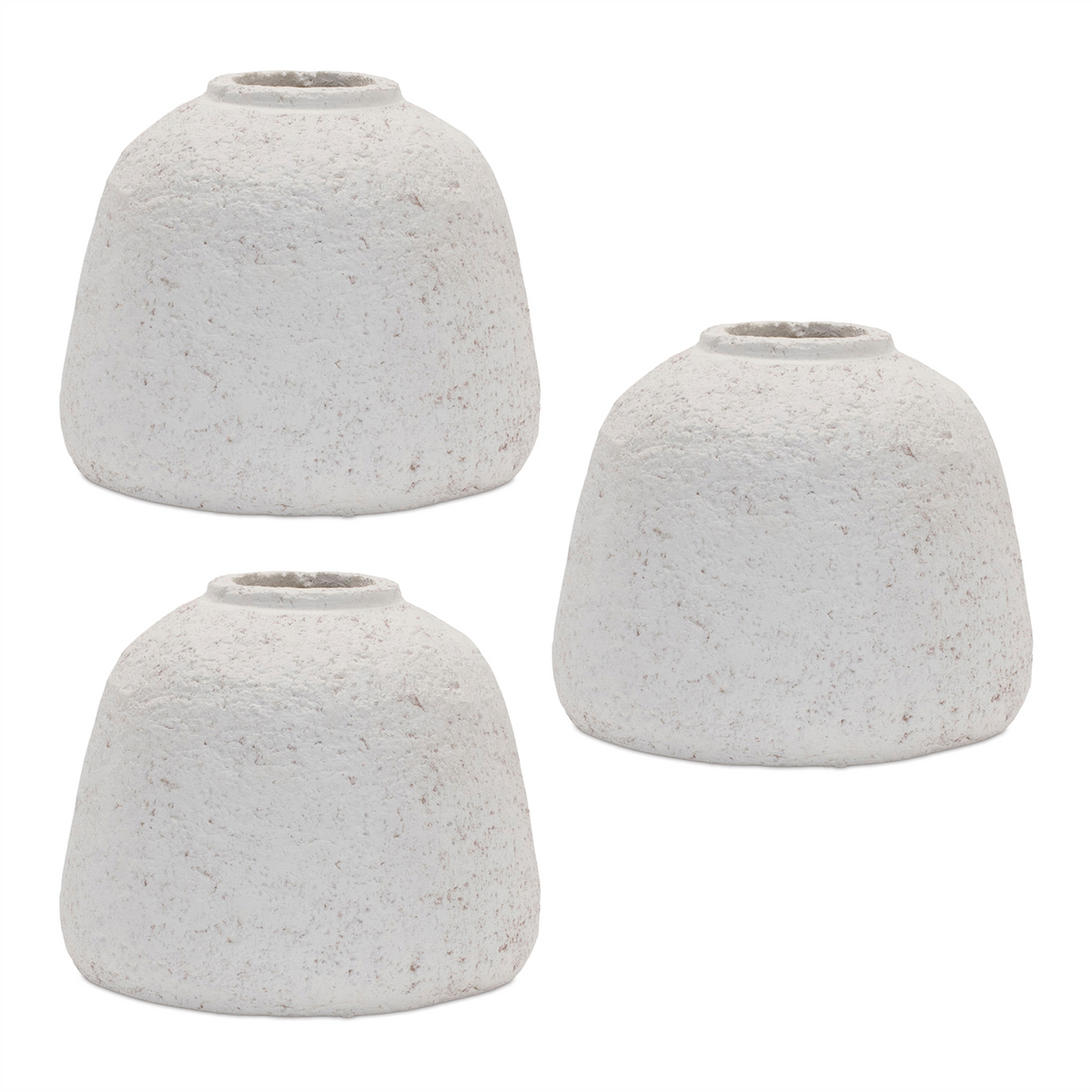 Vase (Set of 3) 5"D x 4"H Terra Cotta -Ship Only
