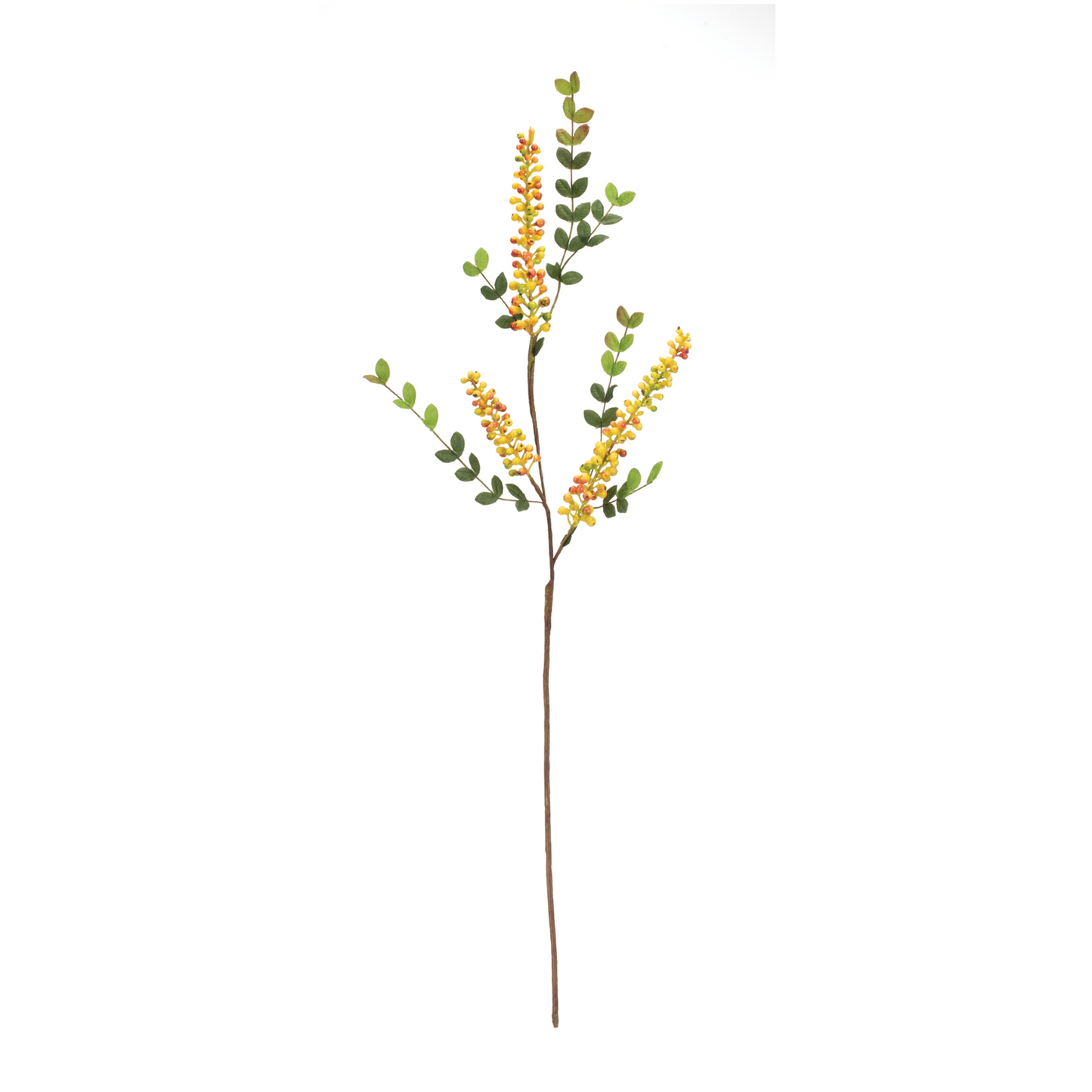 Yellow Berry Foliage Spray (Set of 6) -Ship Only