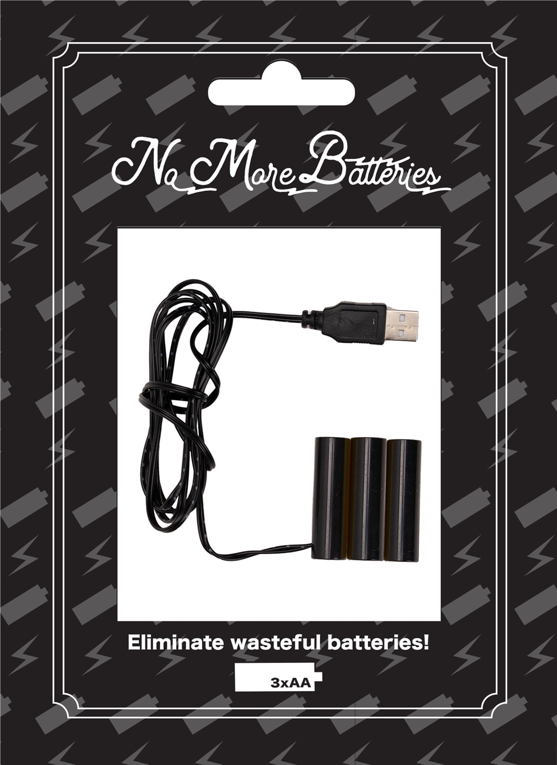 No More Batteries 3 AA Replacement (Set of 3) -Ship Only