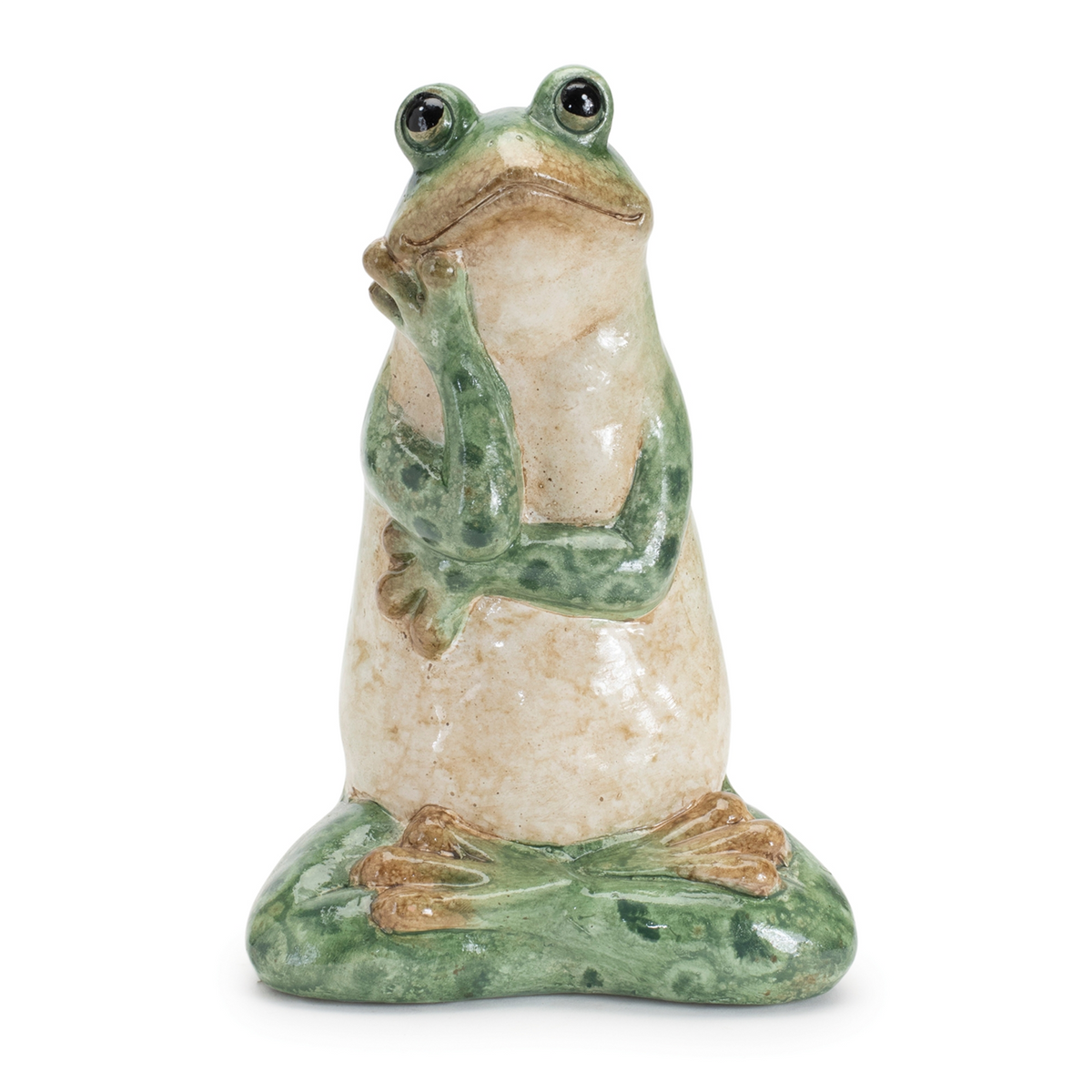 Ceramic Garden Frog Statue (Set of 2) -Ship Only