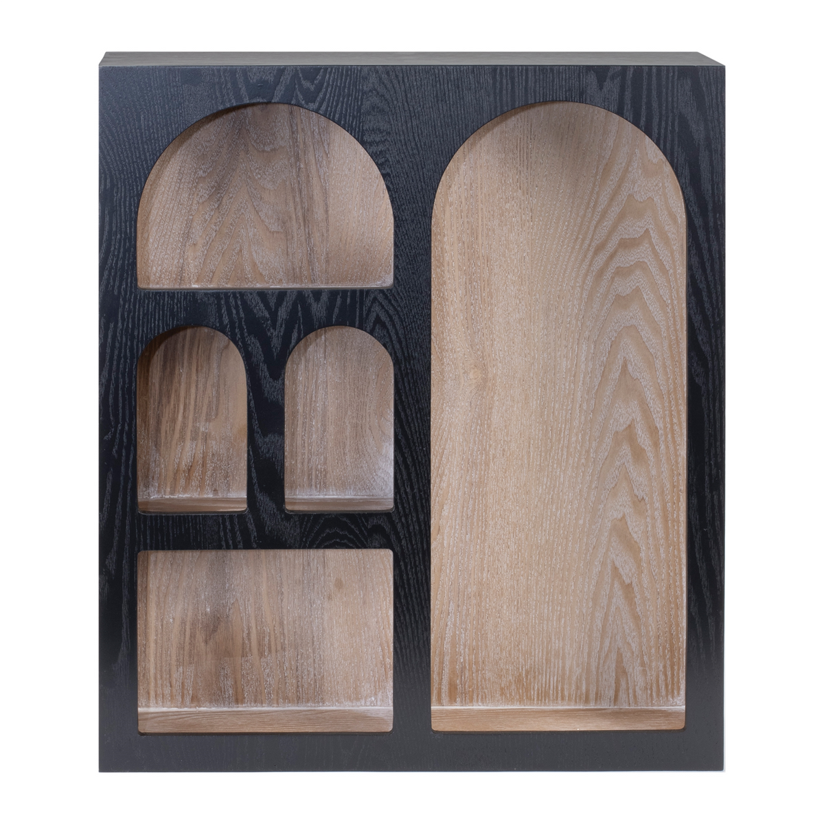 Arched Wood Wall Shelf 22"H -Ship Only