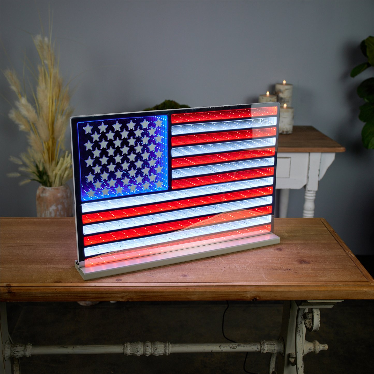 American Flag Ekko Light Display 23"L -Ship Only