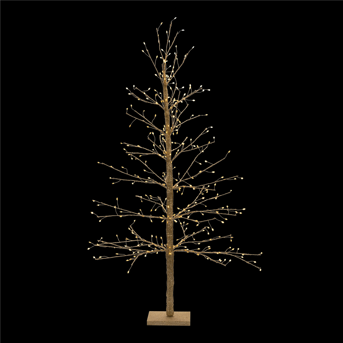 Gold LED Twig Tree 48"H -Ship Only