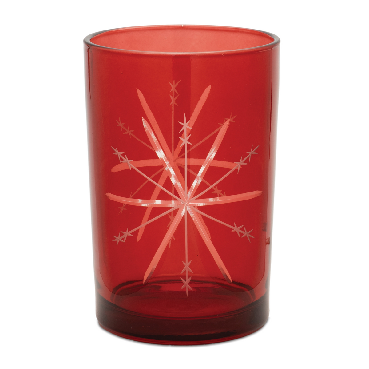 Candle Holder (Set of 2) 4.5"H, 6.5"H Glass -Ship Only