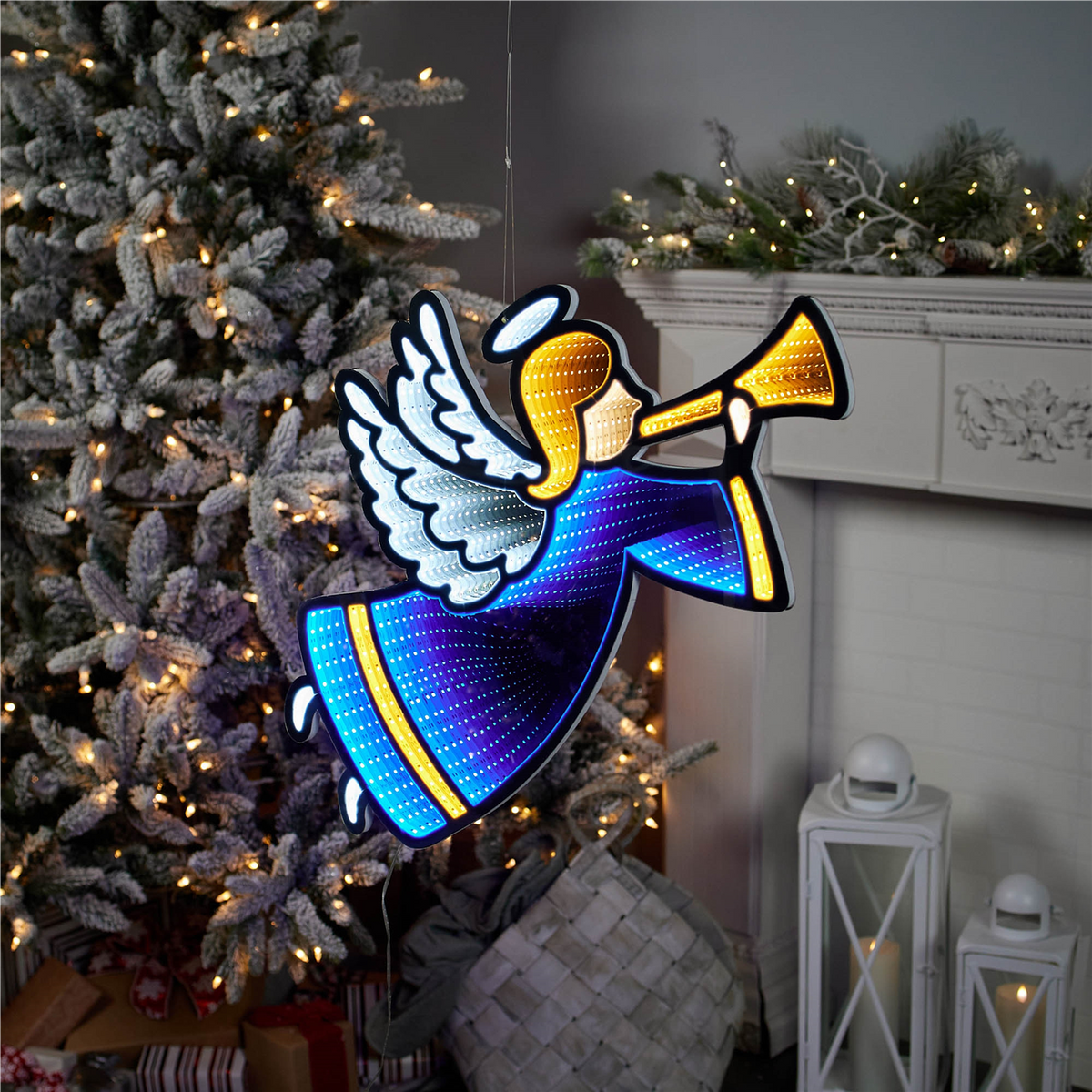 Angel with Horn Ekkolight 24.5"H -Ship Only