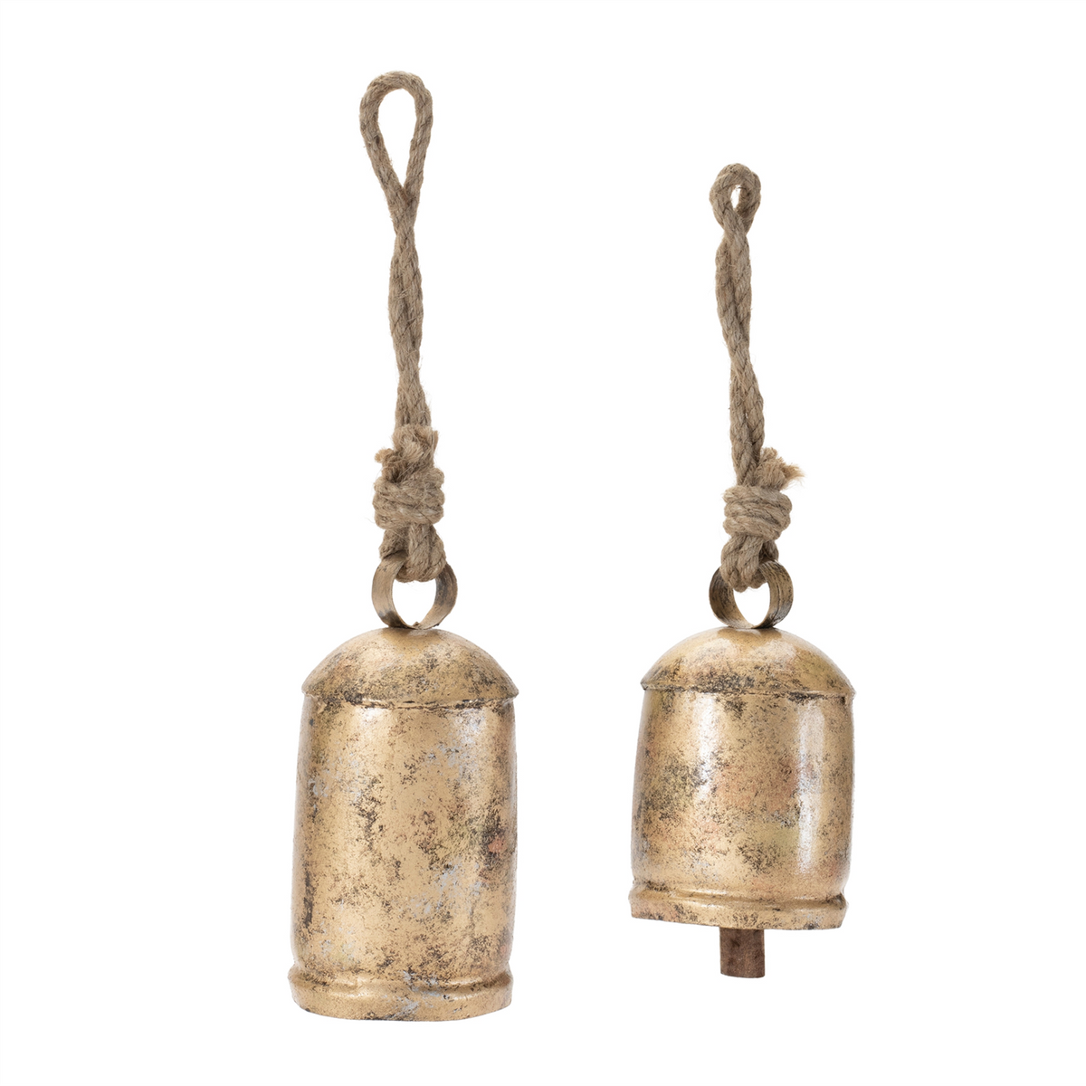 Distressed Metal Bell Ornament (Set of 2) -Ship Only