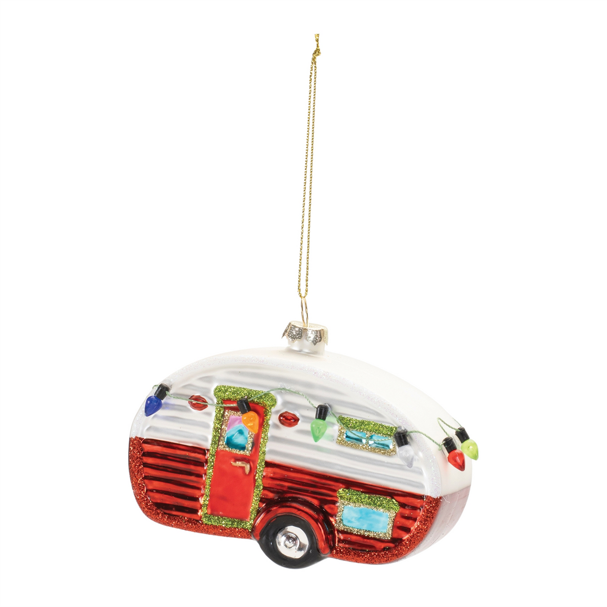Camper Ornament (Set of 12) 3”H Glass -Ship Only