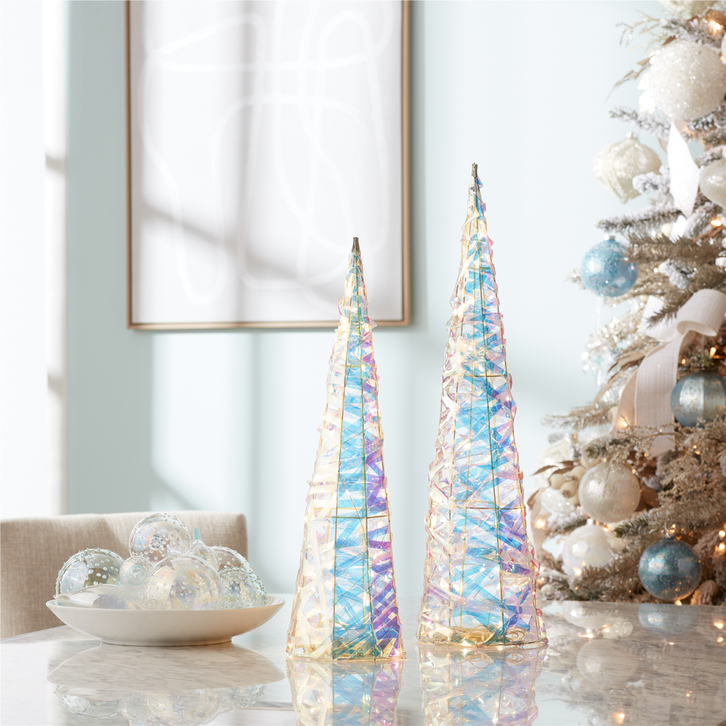 Iridescent LED Tree (Set of 2)