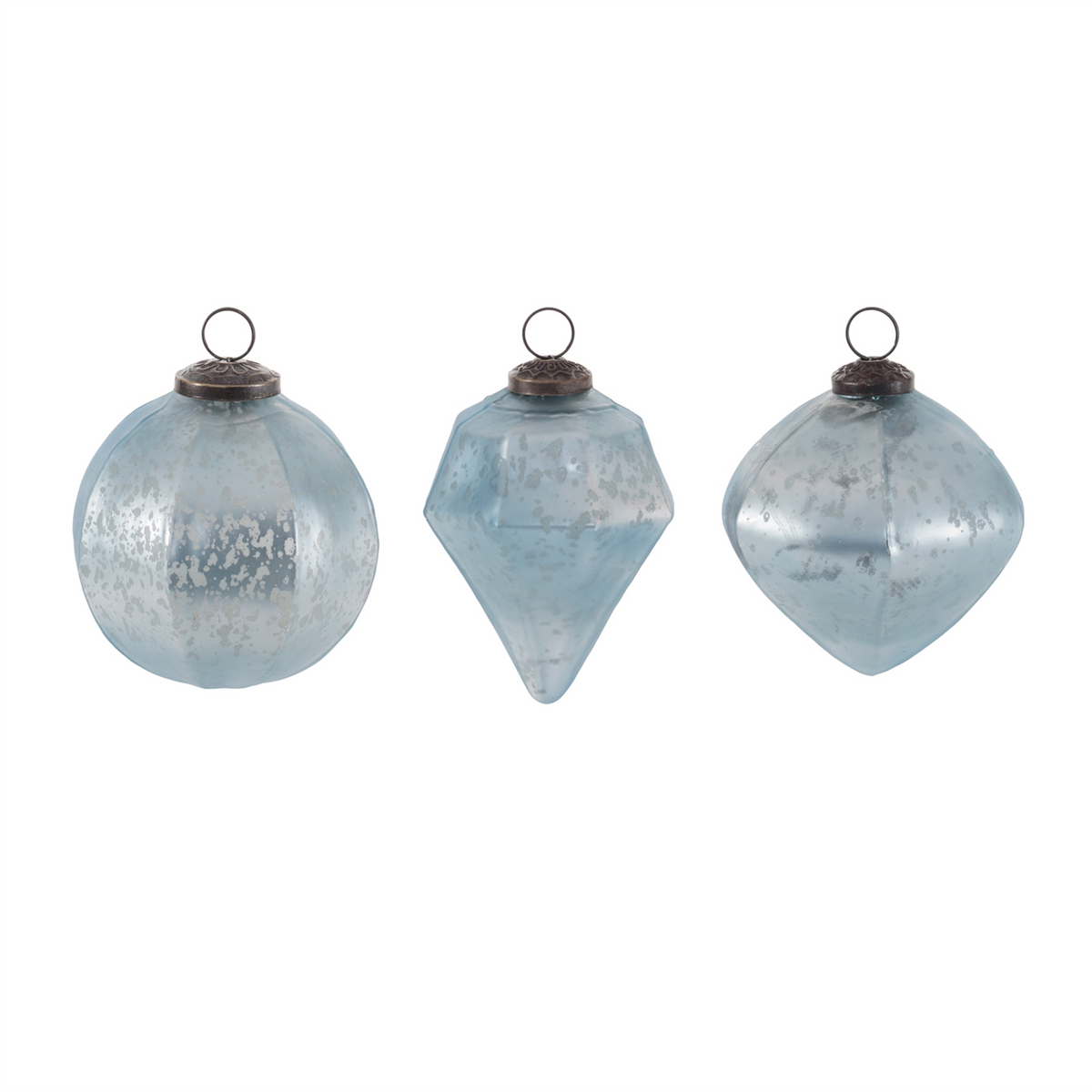 Ornament (Set of 6) 4”H Glass -Ship Only