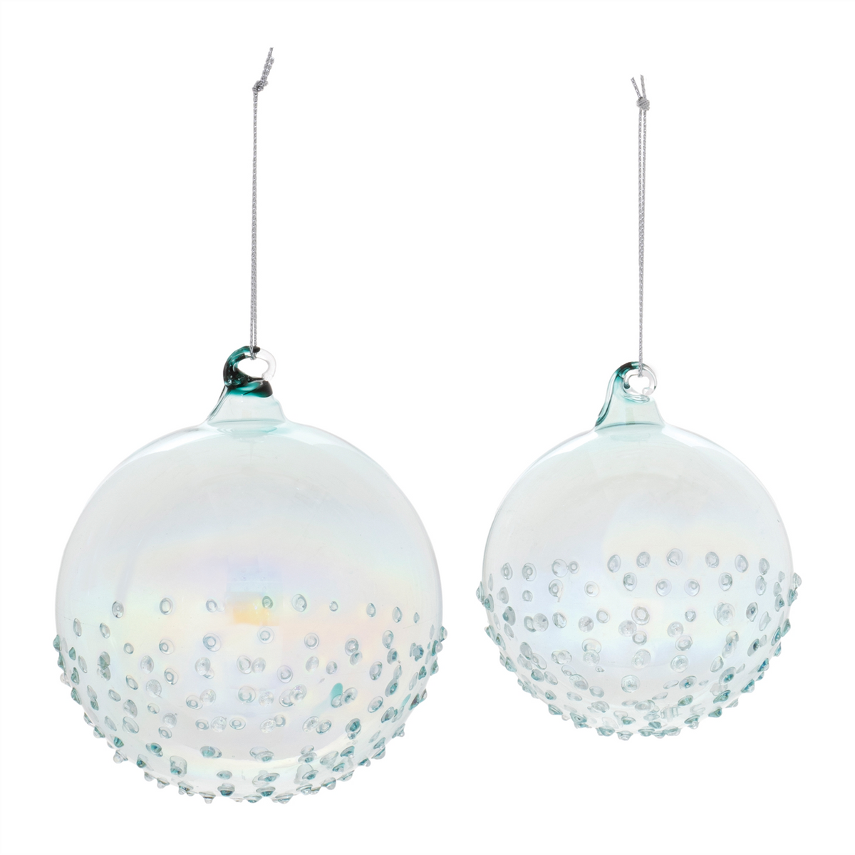 Iridescent Glass Ball Ornament (Set of 12)