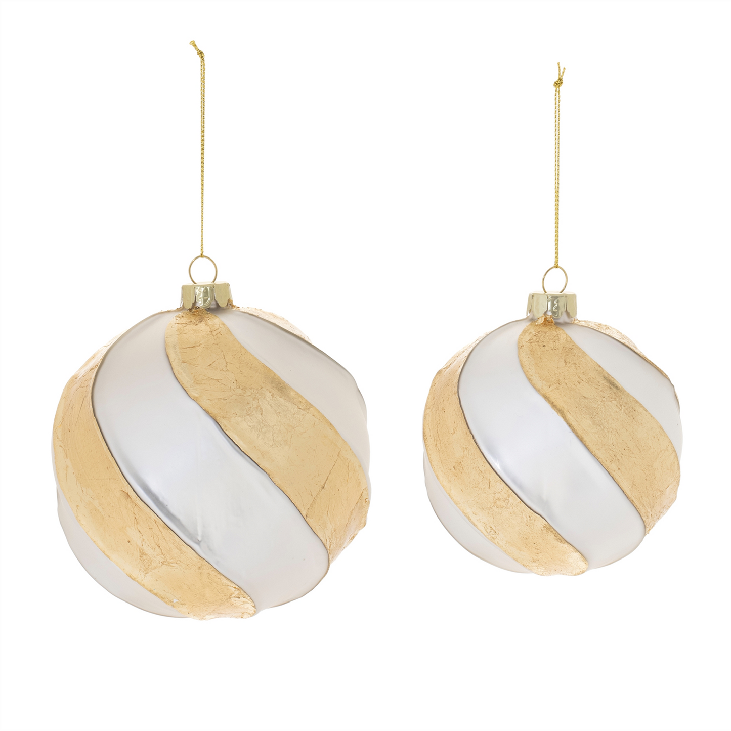 Distressed Glass Ball Ornament (Set of 6)