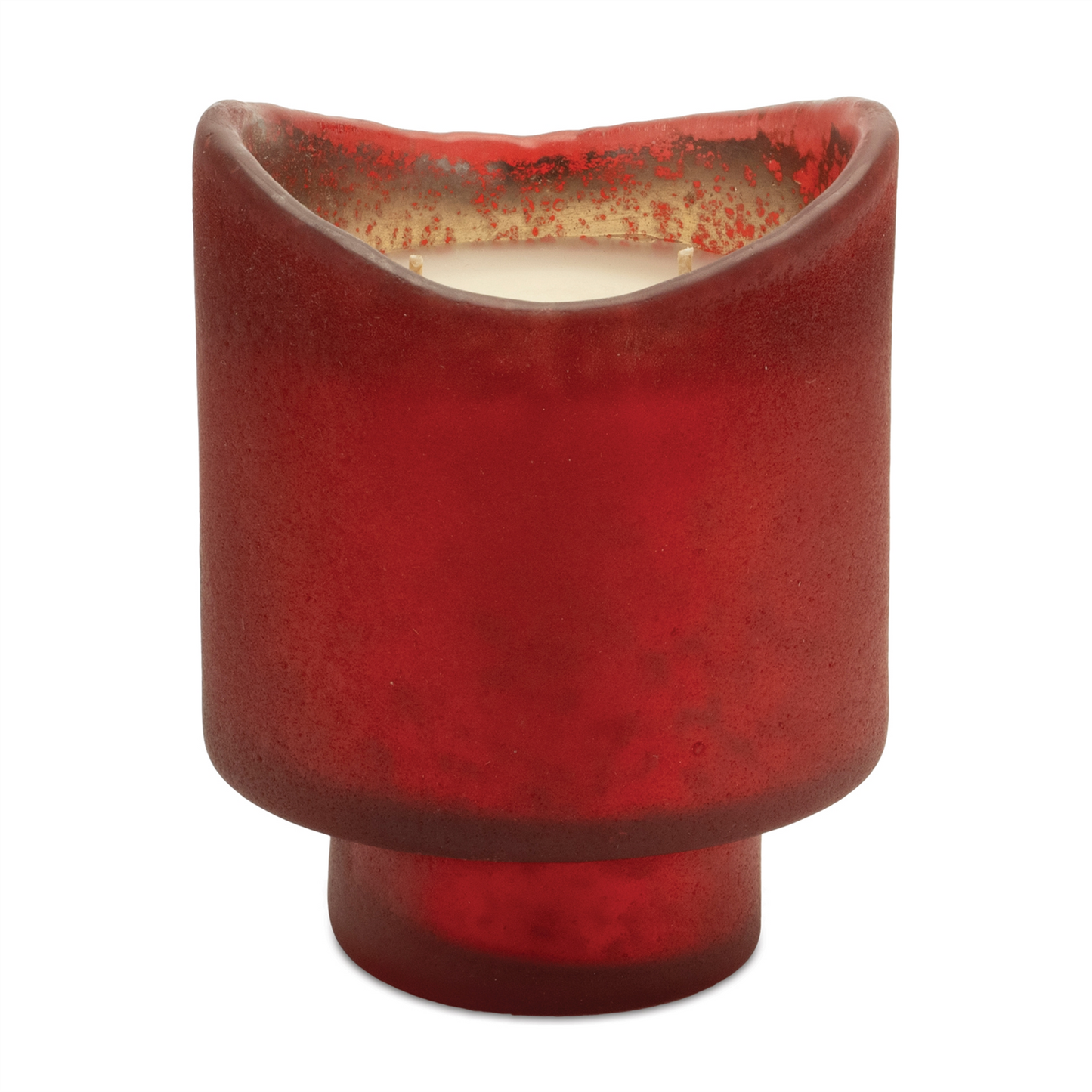 Wassail Scented Soy Candle with Frosted Glass Holder (Set of 2)