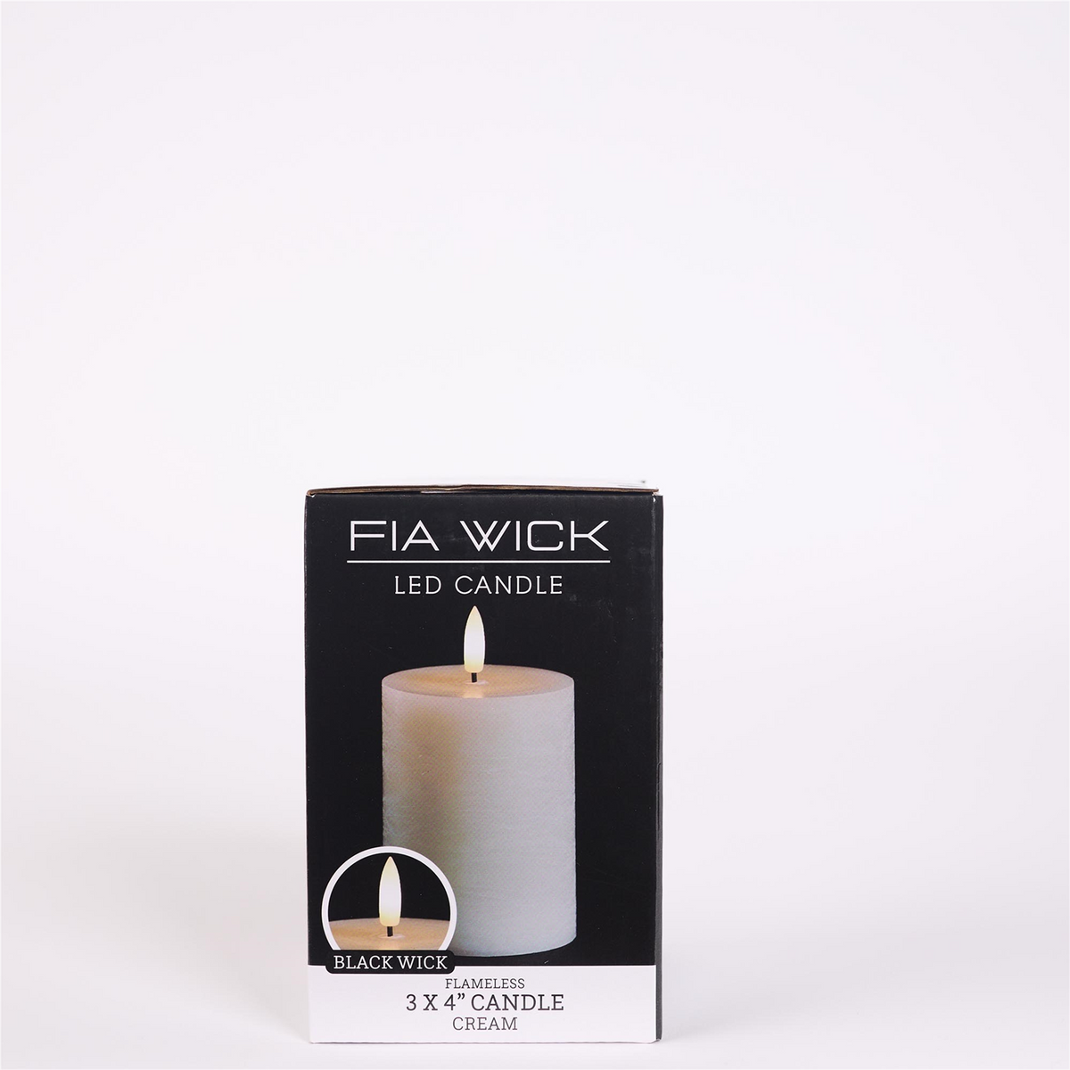 FIA Wick Ivory Pillar Candle (Set of 2) -Ship Only