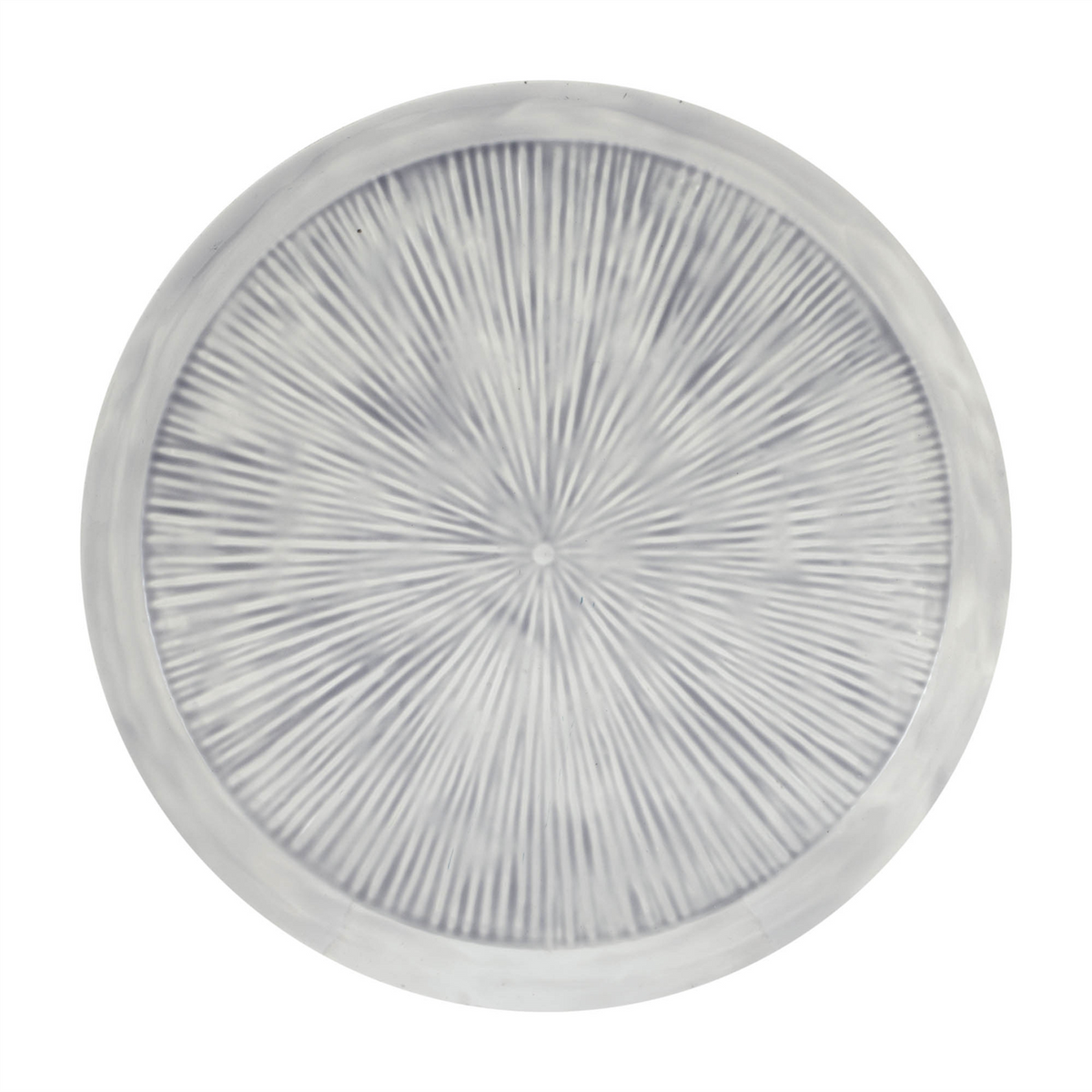 Round Etched Metal Tray 13.5"D -Ship Only