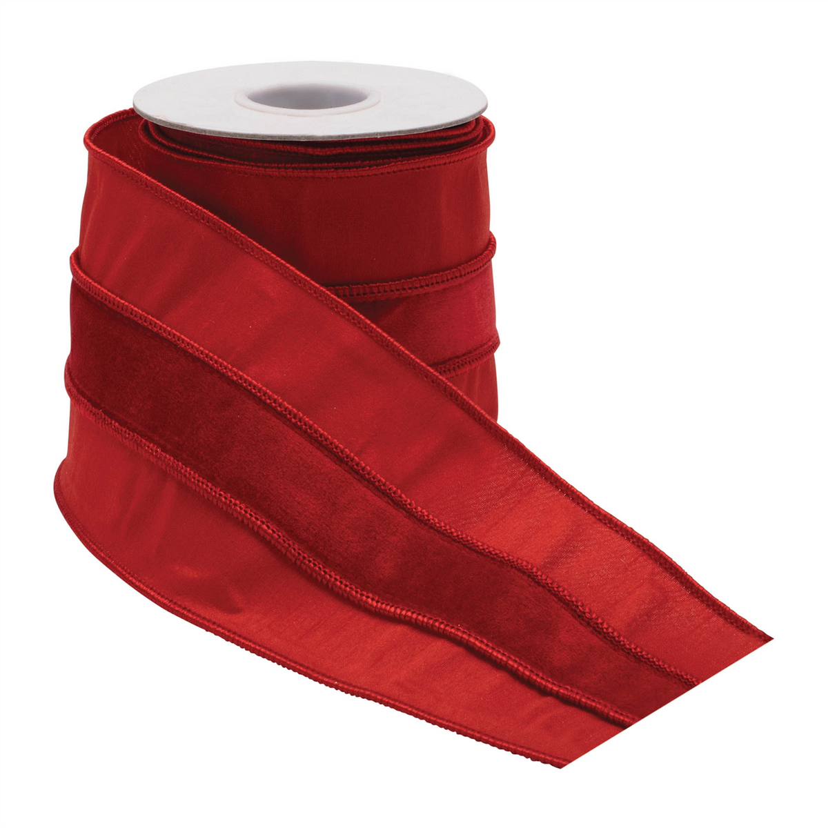 Red Wired Ribbon (Set of 2) -Ship Only