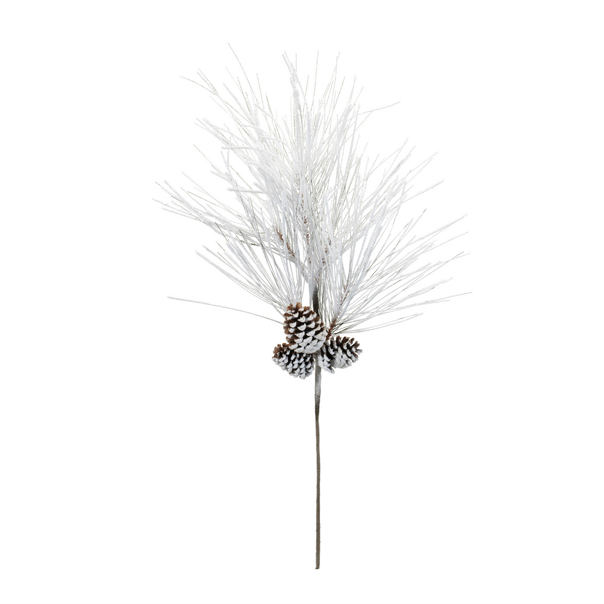 Flocked Long Neddle Pine Spray (Set of 2)