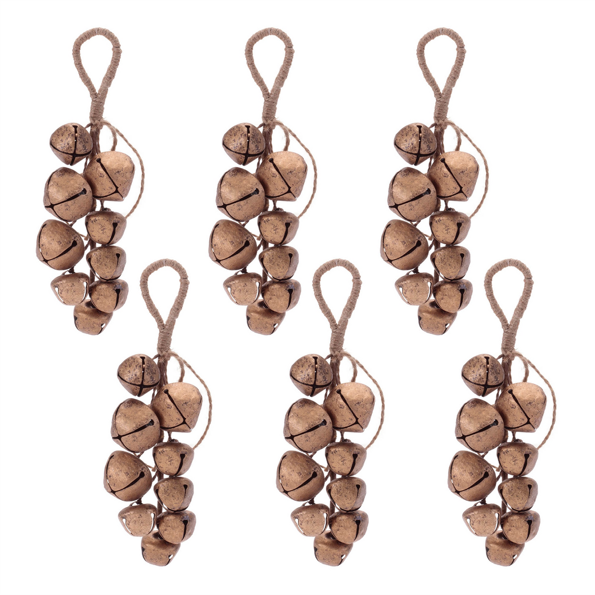Sleigh Bell Cluster Drop (Set of 6) -Ship Only