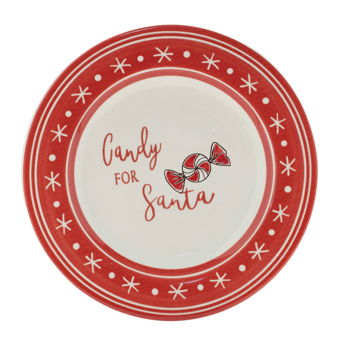 Ceramic Santa Candy Plate (Set of 4)
