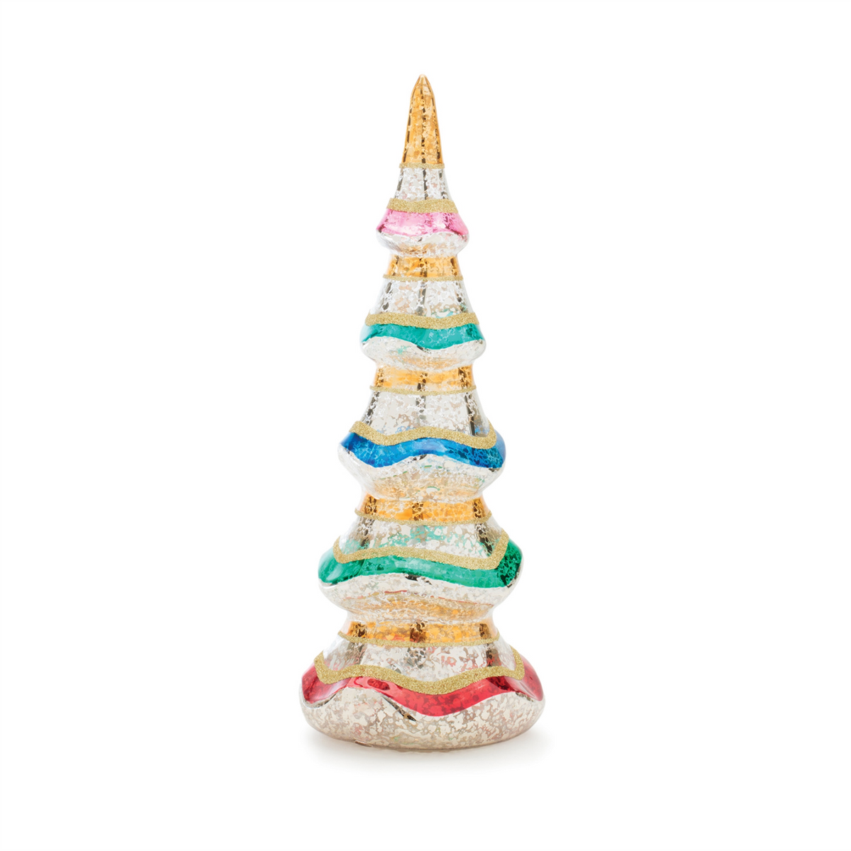 Multicolor Mercury Glass Pine Tree (Set of 3)