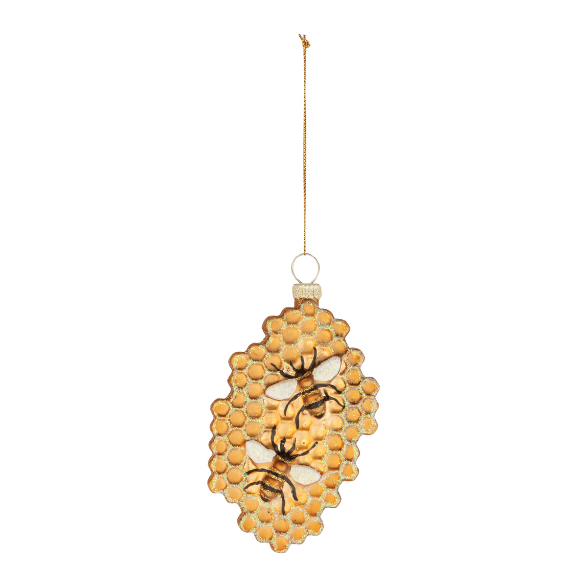 Bee and Honeycomb Ornament (Set of 12) -Ship Only