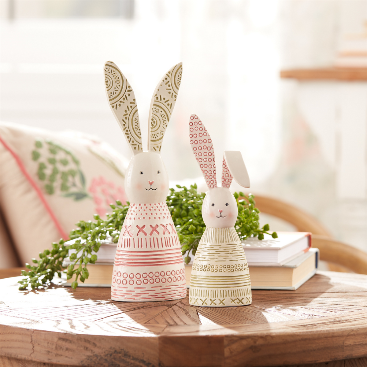 Bunny (Set of 4) 7"H, 9"H Resin -Ship Only