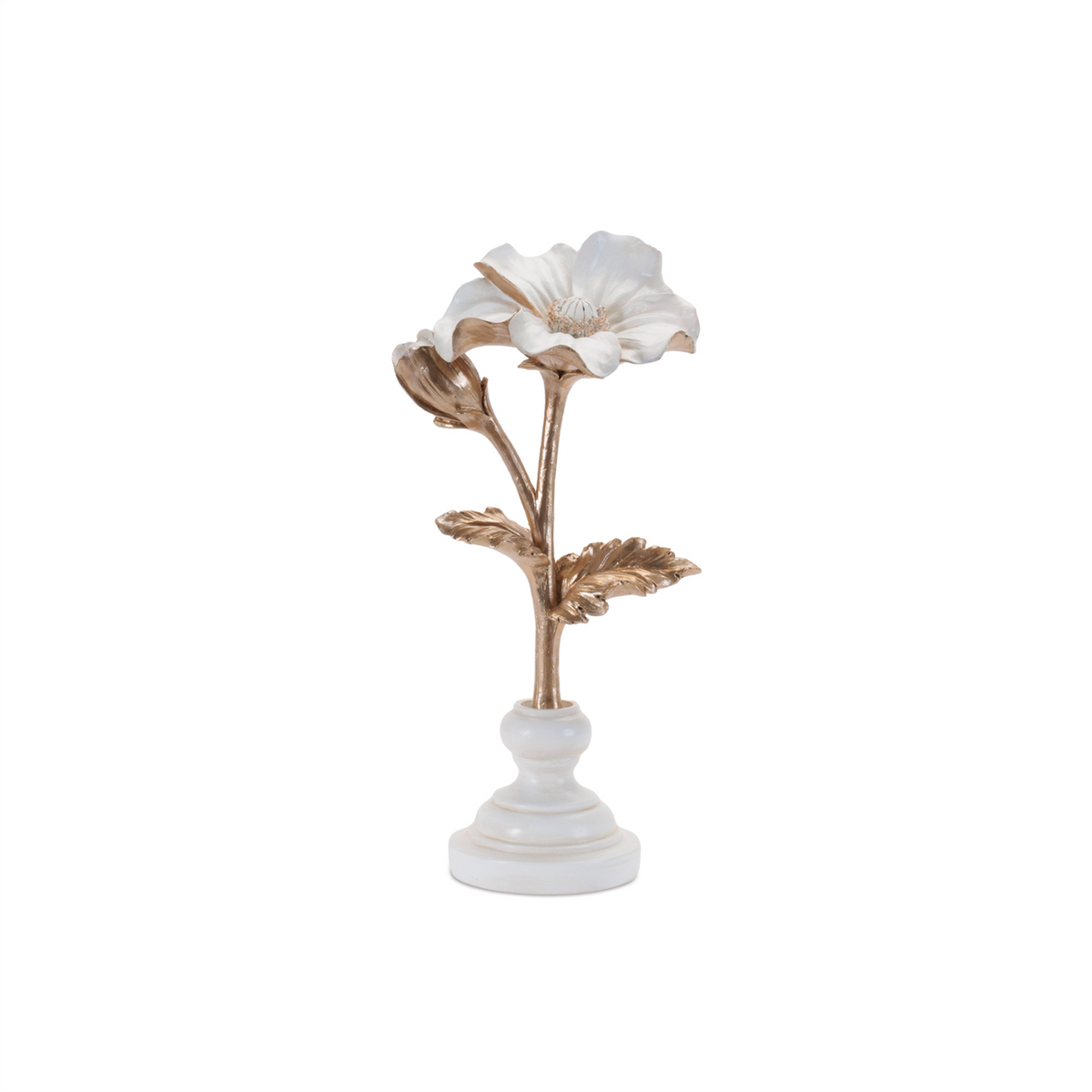 Ceramic Floral Stem Sculpture (Set of 3) -Ship Only