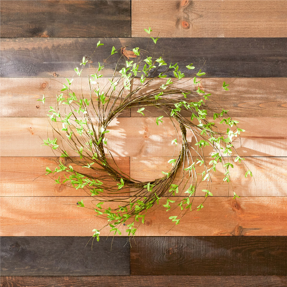 Mini Leaf Twig Wreath 22"D -Ship Only