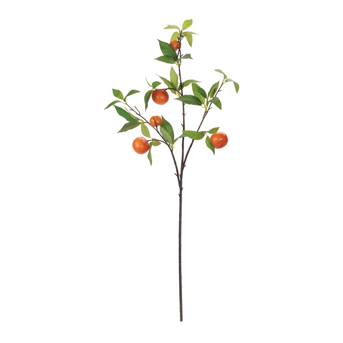 Orange Fruit Foliage Branch (Set of 6) -Ship Only