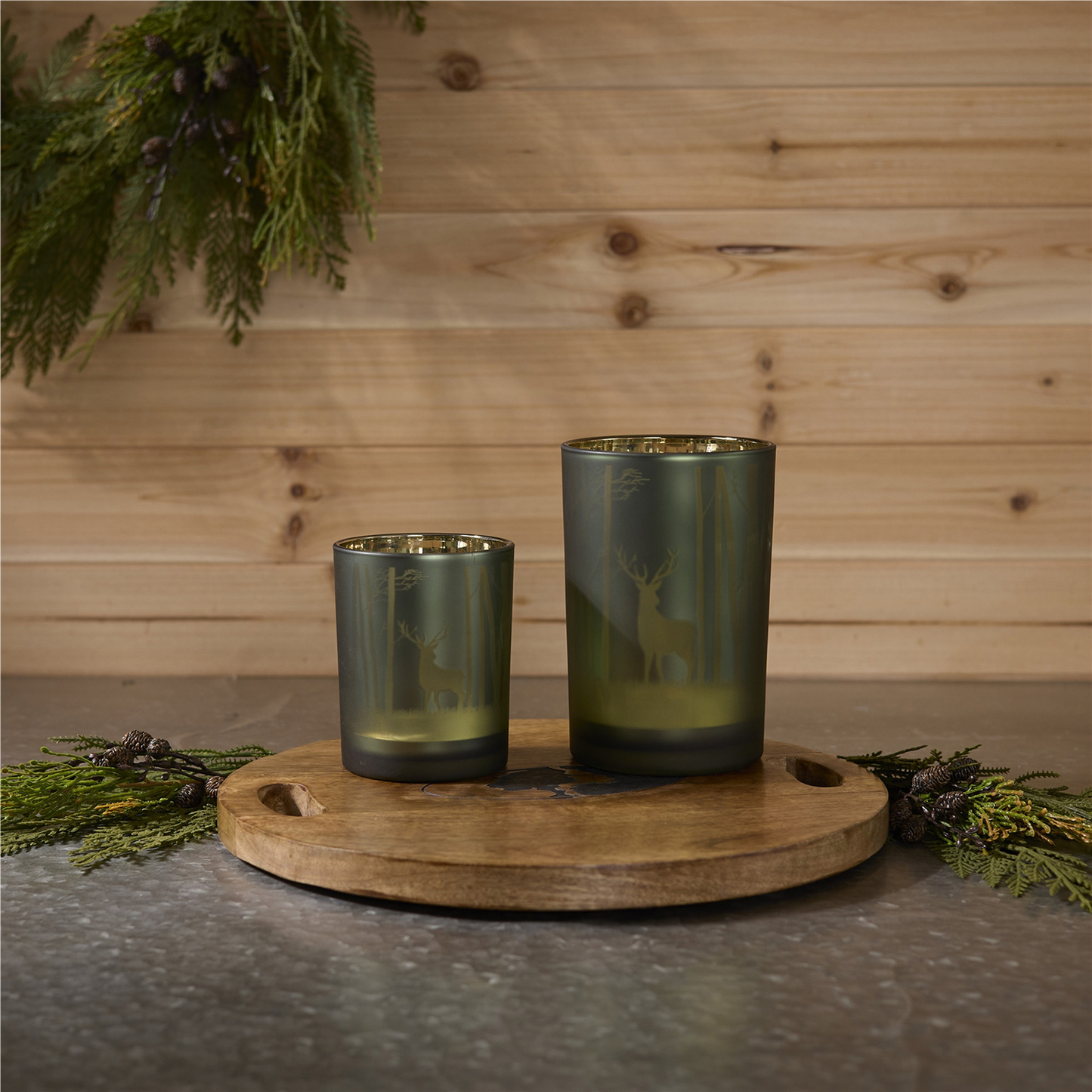 Mossy Oak Deer Candle Holder (Set of 2)