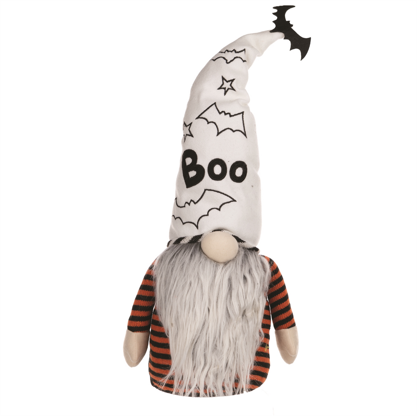 Plush Halloween Ghost Gnome Shelf Sitter 24"H -Ship Only