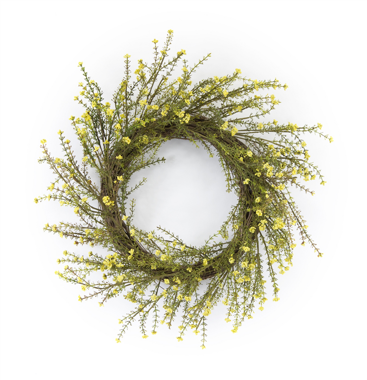 Mini Daisy Floral Wreath 18"D -Ship Only