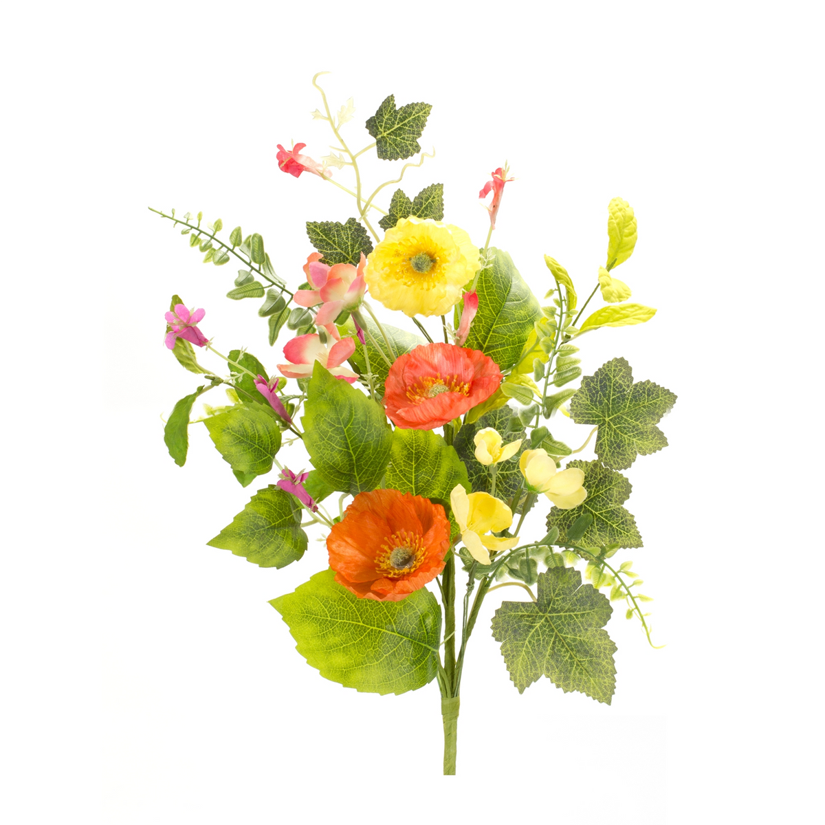 Poppy Spray (Set of 6) 19”H Polyester -Ship Only