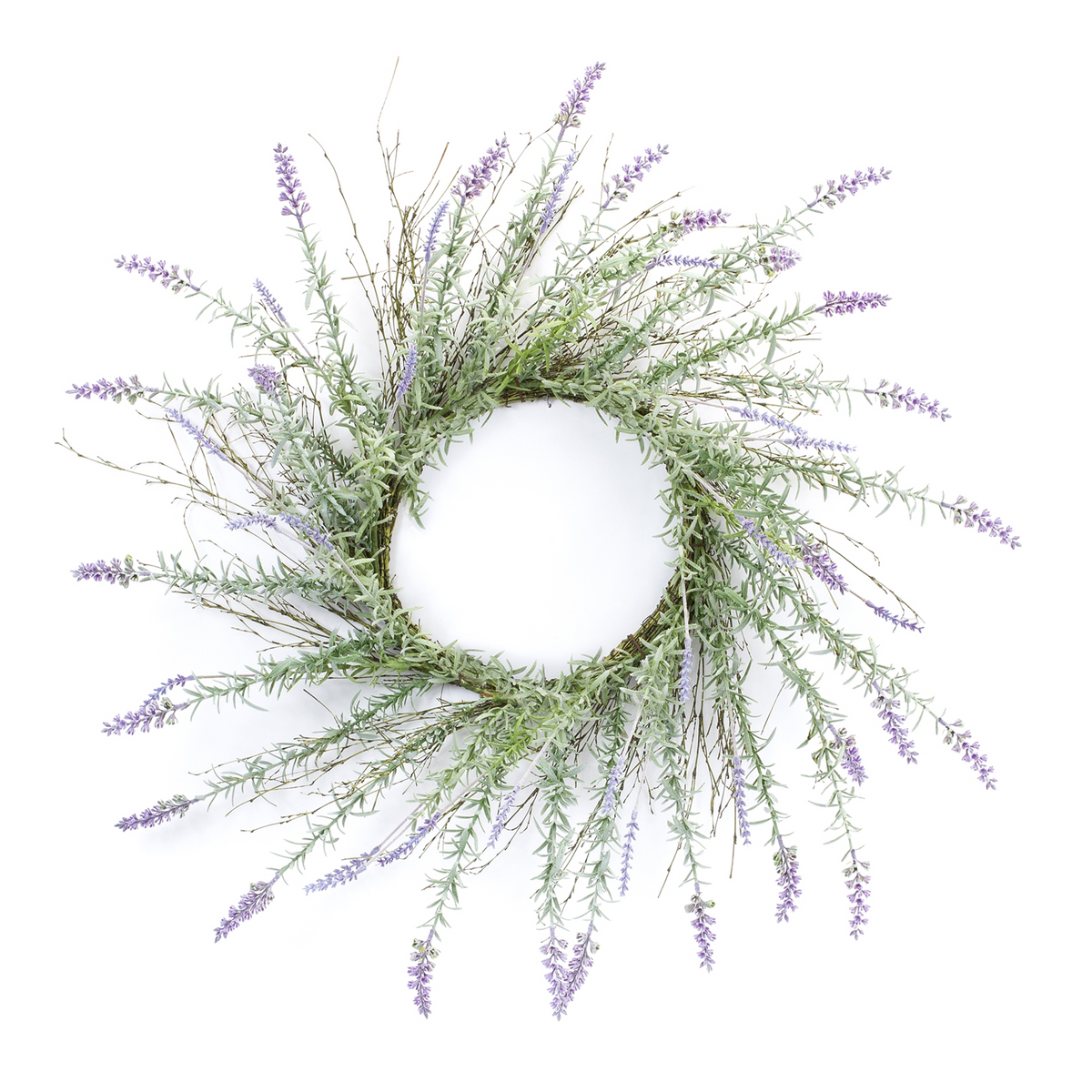 Lavender Wreath 28”D Plastic -Ship Only